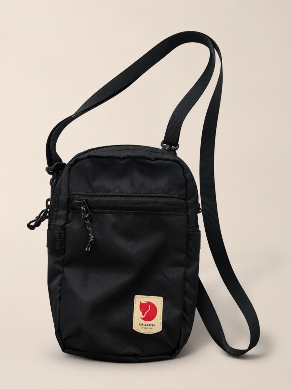 Fjällräven Black Pocket Crossbody Bag Adjustable Strap